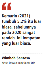 2022, OJK Proyeksikan Kredit Tumbuh 7,5%