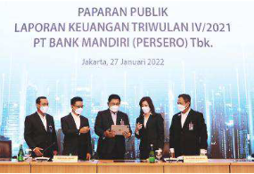 Bank Mandiri Cetak Laba Bersih Rp 28,03 Triliun